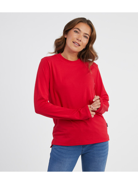 Sam 73 Rdeča ženska majica z dolgimi rokavi SAM 73 Zira