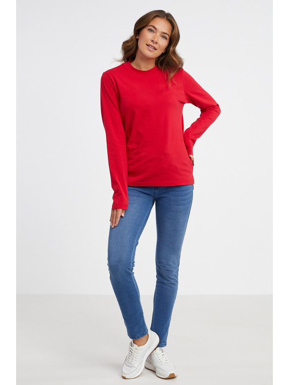 Sam 73 Rdeča ženska majica z dolgimi rokavi SAM 73 Zira