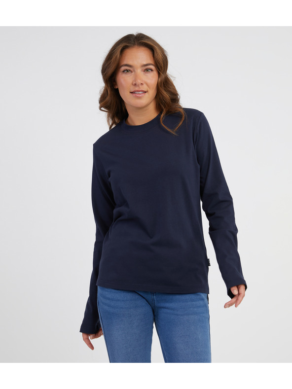 Sam 73 Temno modra ženska majica z dolgimi rokavi SAM 73 Zira