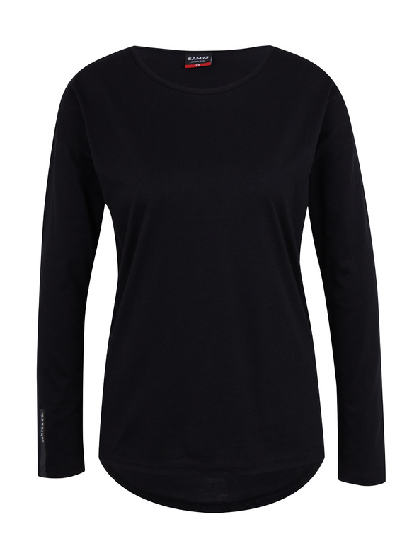 Sam 73 Črna ženska majica z dolgimi rokavi SAM 73 Patty