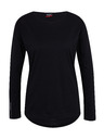 Sam 73 Črna ženska majica z dolgimi rokavi SAM 73 Patty