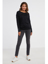 Sam 73 Črna ženska majica z dolgimi rokavi SAM 73 Patty