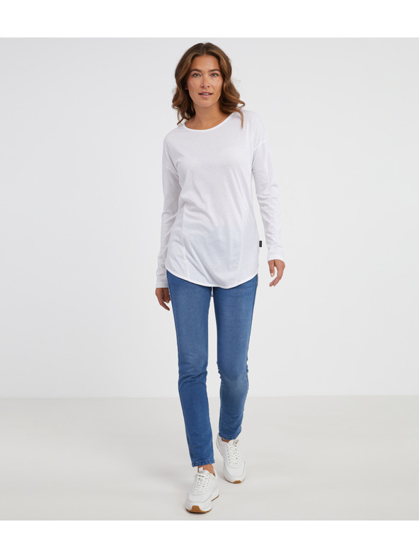 Sam 73 Bela ženska majica z dolgimi rokavi SAM 73 Sherri