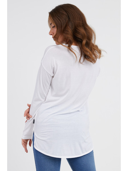 Sam 73 Bela ženska majica z dolgimi rokavi SAM 73 Sherri