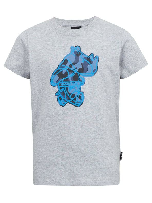 Sam 73 Svetlo siva fantovska črtasta majica SAM 73 Silaqui