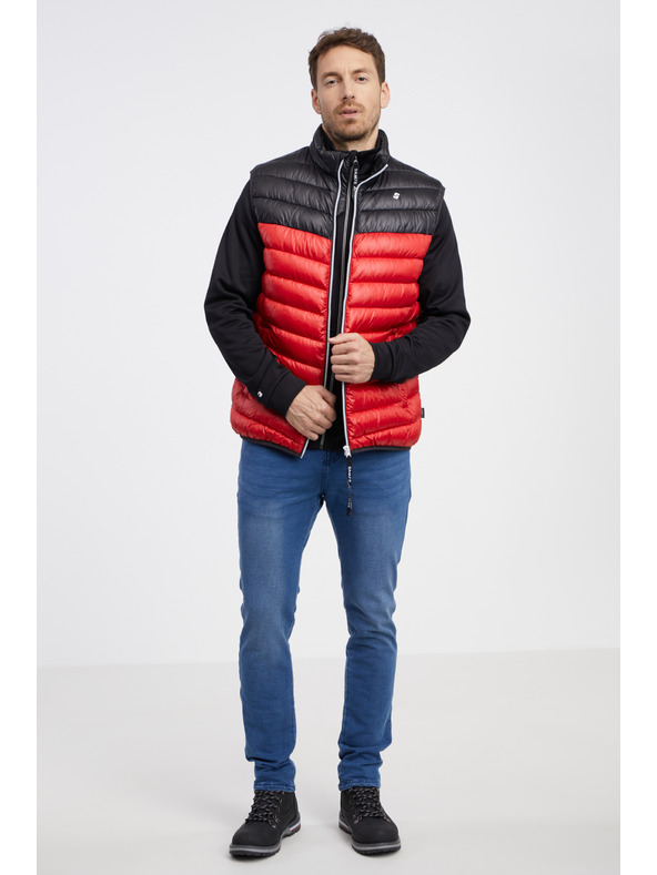 Sam 73 Črno-rdeča moška prešita jopica SAM 73 Potter