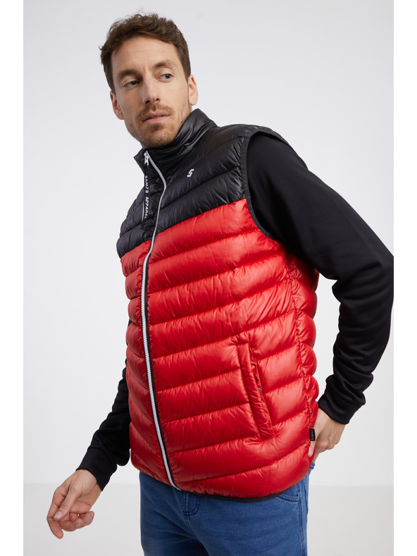 Sam 73 Črno-rdeča moška prešita jopica SAM 73 Potter