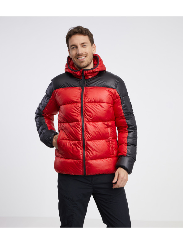 Sam 73 Črno-rdeča moška prešita jopica SAM 73 Ron