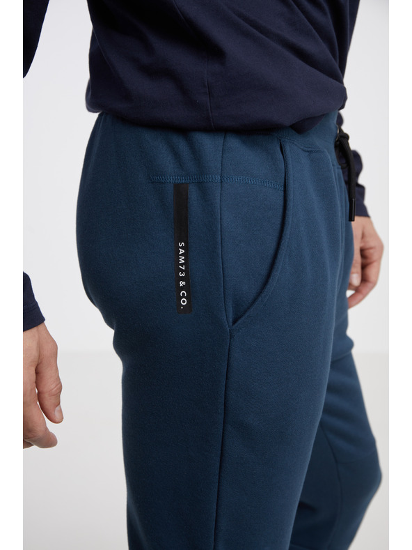 Sam 73 Temno modre moške hlače SAM 73 Dobby