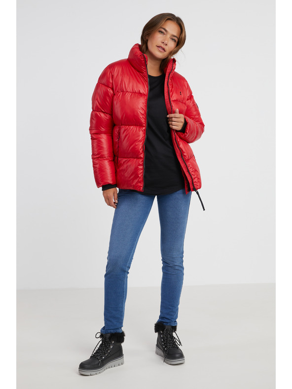 Sam 73 Rdeča ženska prešita jakna SAM 73 Jamie