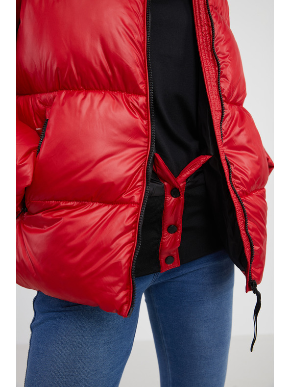 Sam 73 Rdeča ženska prešita jakna SAM 73 Jamie