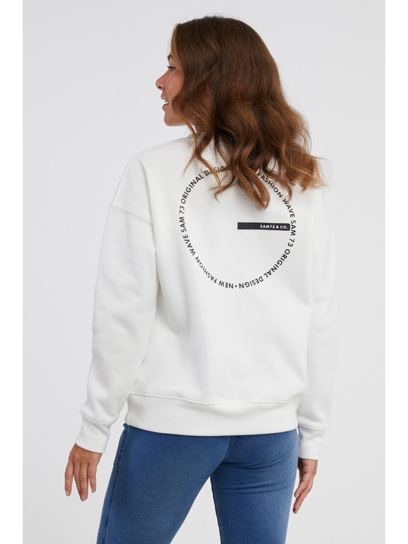 Sam 73 Bela ženska majica SAM 73 Amber