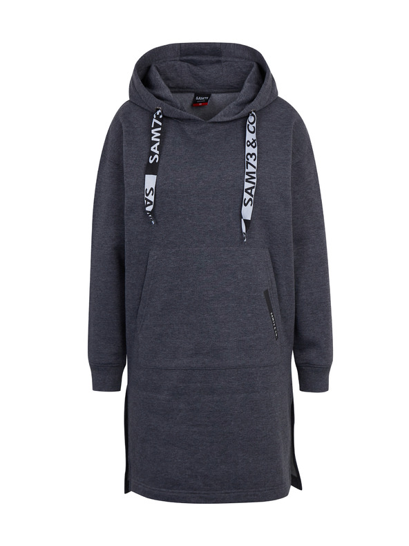 Sam 73 Temno siva ženska brindle jopa z zadrgo obleka SAM 73 Cresside