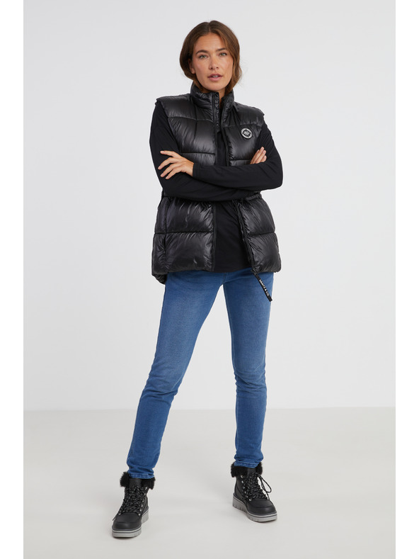 Sam 73 Črni ženski prešiti telovnik SAM 73 Charlotte