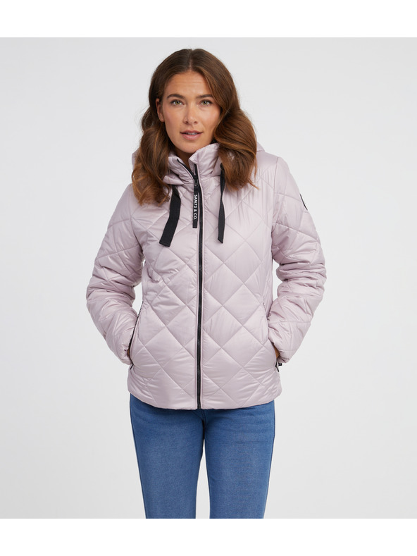 Sam 73 Svetlo roza ženska prešita jakna SAM 73 Lilly