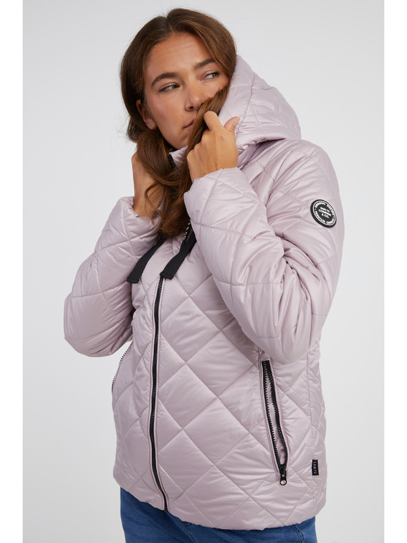 Sam 73 Svetlo roza ženska prešita jakna SAM 73 Lilly