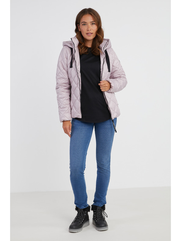 Sam 73 Svetlo roza ženska prešita jakna SAM 73 Lilly