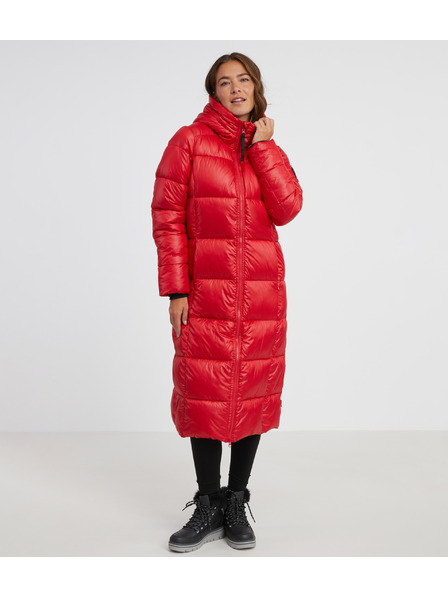 Sam 73 Rdeč ženski prešiti plašč s kapuco SAM 73 Anna