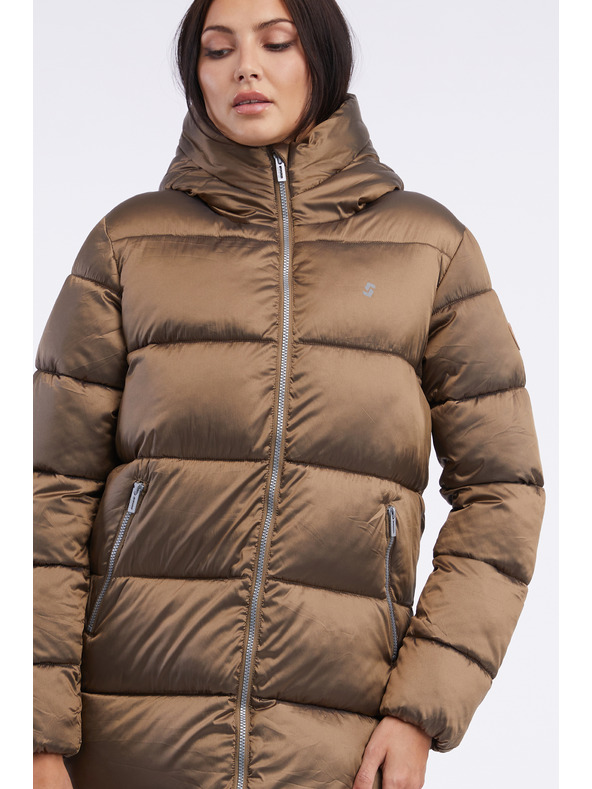 Sam 73 Rjav ženski zimski prešiti plašč SAM 73 Hedvika
