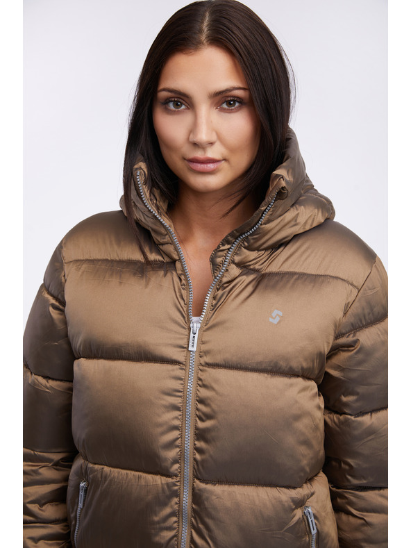 Sam 73 Rjav ženski zimski prešiti plašč SAM 73 Hedvika