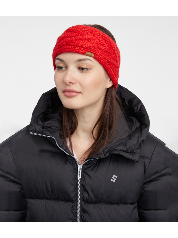 Sam 73 Rdeča ženska pletena naglavna ruta SAM 73