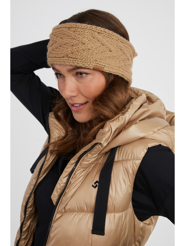 Sam 73 Rjava ženska pletena naglavna ruta SAM 73