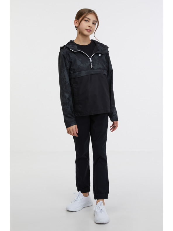 Sam 73 Črna otroška anorak jakna z vzorcem SAM 73 Juno