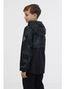 Sam 73 Črna otroška anorak jakna z vzorcem SAM 73 Juno
