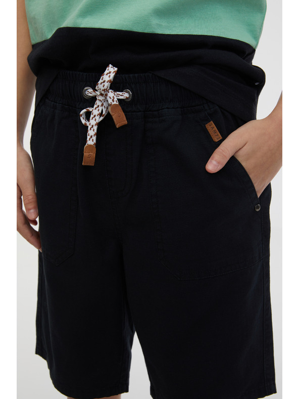 Sam 73 Črne fantovske kratke hlače SAM 73 Falko