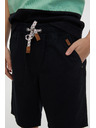 Sam 73 Črne fantovske kratke hlače SAM 73 Falko