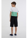 Sam 73 Črne fantovske kratke hlače SAM 73 Falko
