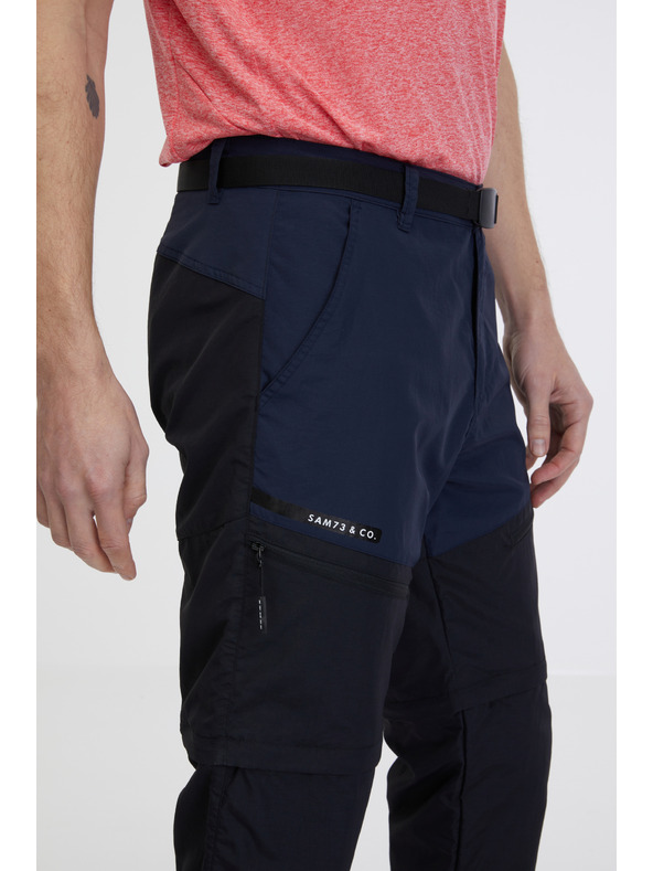 Sam 73 Temno modre moške hlače s snemljivimi nogavicami SAM 73 Caleb