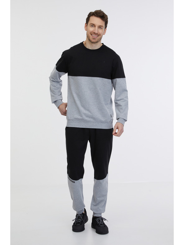 Sam 73 Črno-siva moška jopa s kapuco SAM 73 Hugo