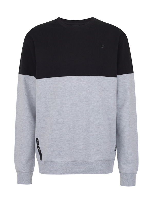 Sam 73 Črno-siva moška jopa s kapuco SAM 73 Hugo