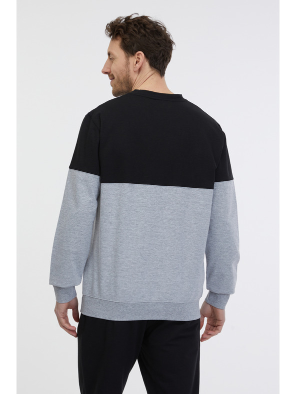 Sam 73 Črno-siva moška jopa s kapuco SAM 73 Hugo