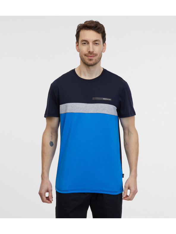 Sam 73 Modro-črna moška majica SAM 73 Ernesto