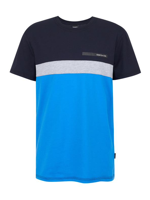 Sam 73 Modro-črna moška majica SAM 73 Ernesto