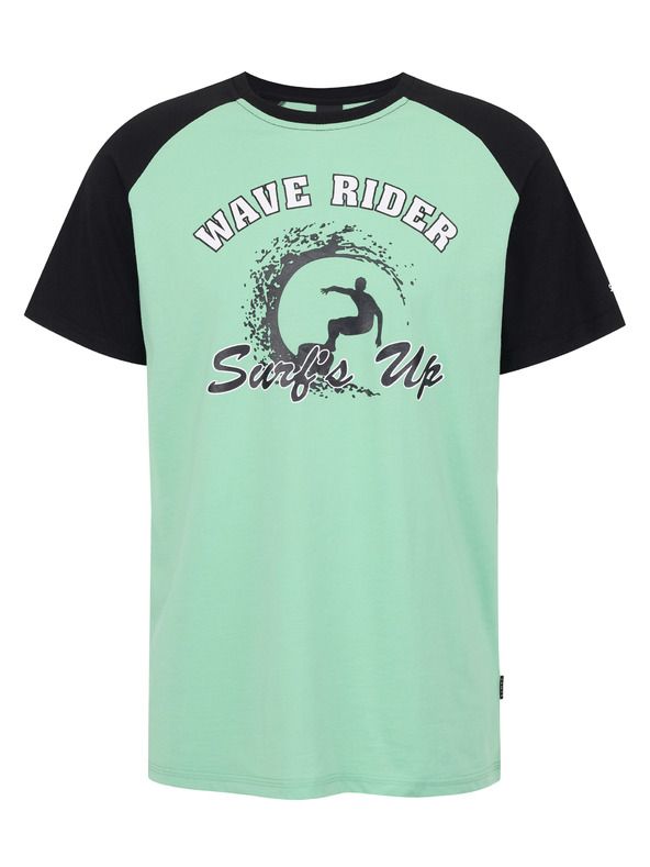 Sam 73 Črno-zelena moška majica SAM 73 Esteban