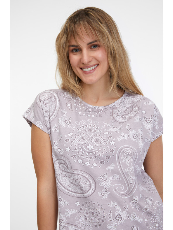 Sam 73 Svetlo vijolična ženska majica z vzorcem SAM 73 Margarita