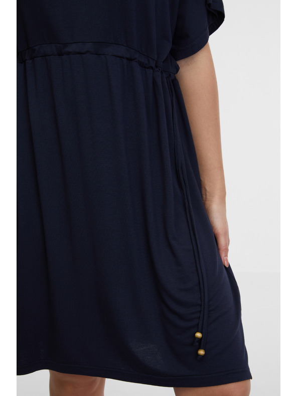 Sam 73 Temno modra ženska obleka SAM 73 Leandra