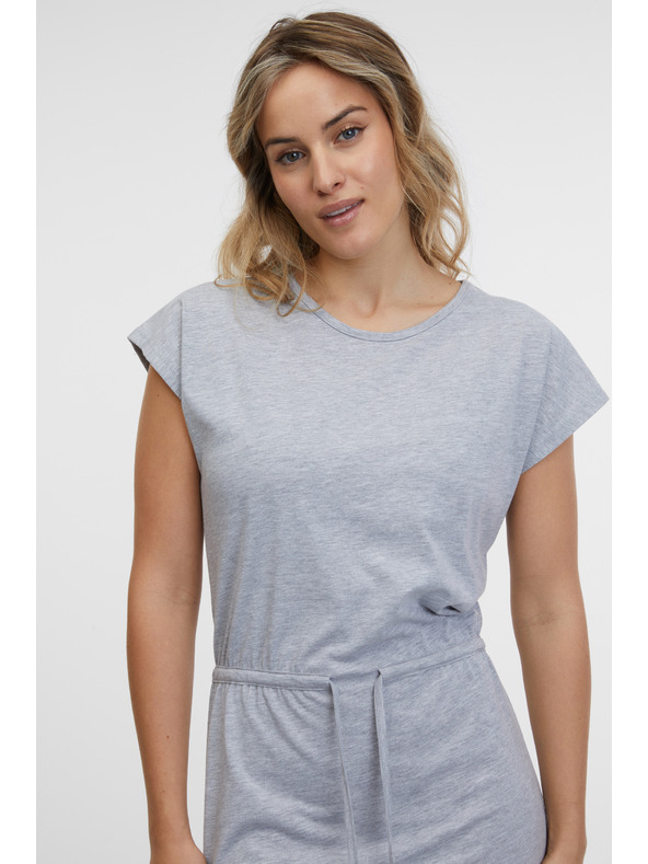 Sam 73 Svetlo siva črtasta ženska obleka SAM 73 Esperanza