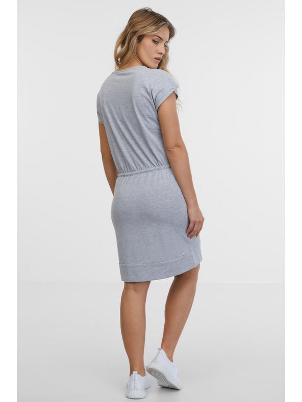 Sam 73 Svetlo siva črtasta ženska obleka SAM 73 Esperanza