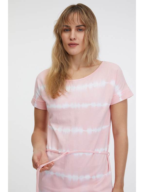 Sam 73 Svetlo rožnata ženska obleka SAM 73 Raquel