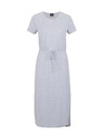 Sam 73 Svetlo siva črtasta ženska midi obleka SAM 73 Estela
