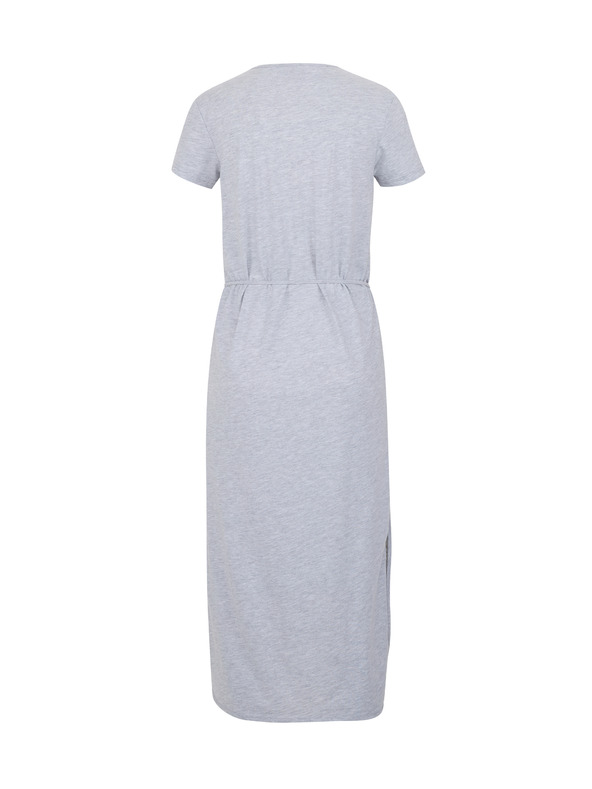 Sam 73 Svetlo siva črtasta ženska midi obleka SAM 73 Estela