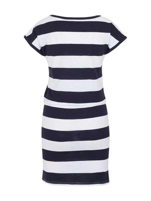 Sam 73 Belo-modra črtasta ženska obleka SAM 73 Reyna