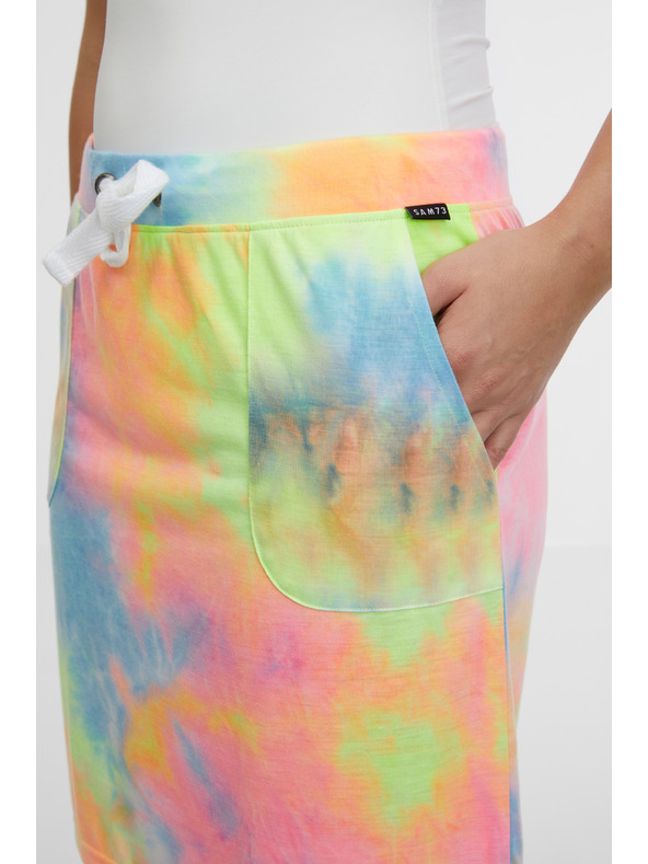 Sam 73 Modro in rožnato vzorčasto žensko krilo SAM 73 Tiara