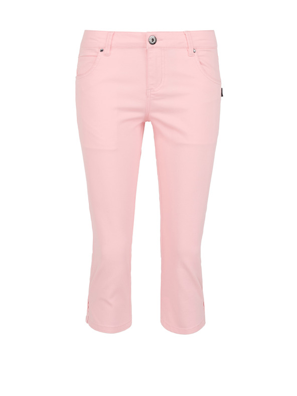 Sam 73 Svetlo roza ženske tričetrtinske kavbojke ozkega kroja SAM 73 Amara