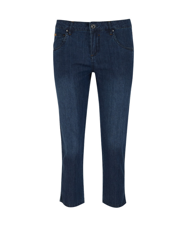 Sam 73 Temno modre ženske tričetrtinske ravne kavbojke SAM 73 Antonella