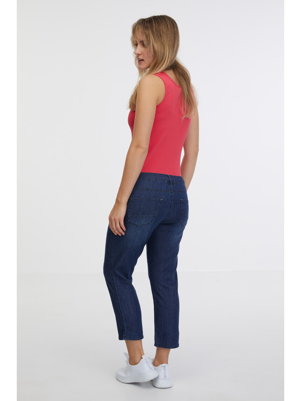 Sam 73 Temno modre ženske tričetrtinske ravne kavbojke SAM 73 Antonella